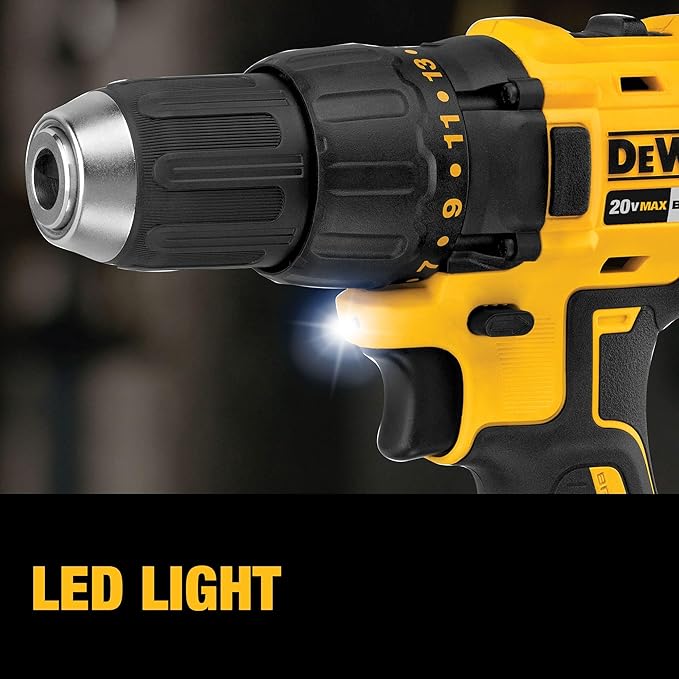 DEWALT 20V MAX – Kit combinado de 2 herramientas eléctricas: taladro inalámbrico y destornillador, herramientas sin escobillas, incluye 2 baterías y cargador